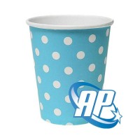 Harga gelas kertas polkadot biru gelas kertas polkadot paper cup | DEMO GRABTAG