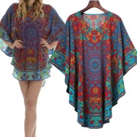 Baju Longgar Wanita Retro Printing Size(S,)Bermerk/Mewah/New 41216