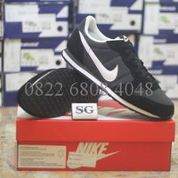 sepatu casual nike genicco anthractice black original asli murah
