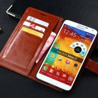 Jual Flip Cover Samsung Galaxy Note 3 Wallet Leather Case Murah