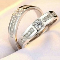 Jual cincin palladium, nikah, kawin, tunangan, sepasang PL6362 Murah