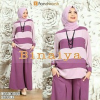 Jual Gamis / Baju / Pakaian Wanita Muslim Binaiya syari set 3in1 Murah