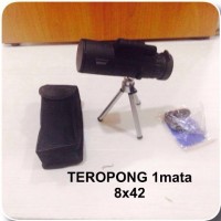 Teropong monocular BUSHNELL 8x42 + tripod Murah