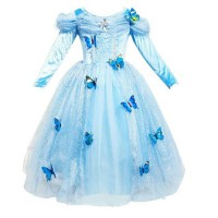 Jual DRESS CINDERELLA FROZEN AUTUM DRESS GAUN PESTA ULTAH ANAK Murah