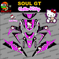 Sticker striping motor stiker Yamaha Mio Soul GT Hello Kitty 3 Spec A