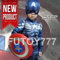 Jual Baju kostum anak captain America superhero avengers ulangtahun cosplay Murah