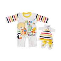 Pakaian Bayi Murah - JUMPER BABY BEAR HAPPY UNTUK USIA 0-3 BULAN (MM 7