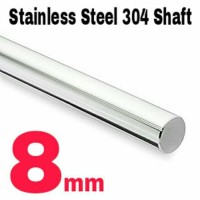 Jual 8mm x 1 Meter Shaft / Round bar / As Stainless Steel 304 Murah