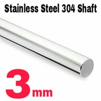 Jual 3mm x 1 Meter Shaft / Round bar / As Stainless Steel 304 Murah