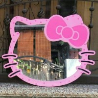 Jual cermin kaca hello kitty HK polkadot Murah