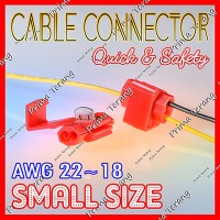Quick Wiring Terminal Konektor Clamp AWG 22-18 Sambung Kabel Merah