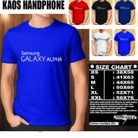 KAOS BAJU PAKAIAN TSHIRT HANDPHONE/GADGET Samsung Galaxy Alpha Font