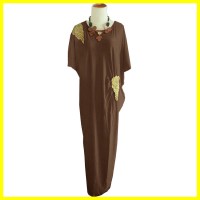 Jual Model Busana Baju Muslim Maxi Gamis Dress Pesta Batik Terbaru HEZZ0016 Murah