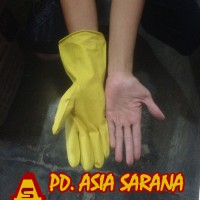 sarung tangan karet / latex panjang