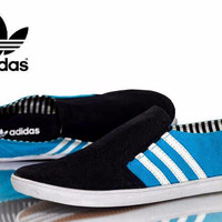 Sepatu Pria Adidas Murah Slip On Viero Warna Hitam Biru
