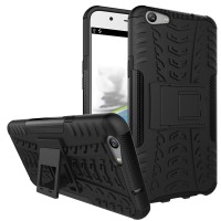 Jual Casing Oppo F1S A59/Lenovo Vibe 3X Rugged Armor Kick Stand Soft Case Murah