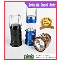 Jual Lentera Mini + Senter + Powerbank / Lentera Mini Solar Cell Murah