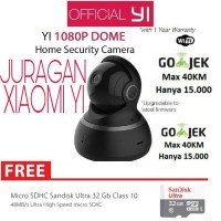 Jual Xiaomi Xiaoyi Yi Dome CCTV 1080P Full HD + Memory Card 32GB Murah