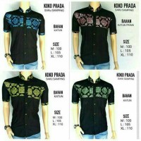 baju batik pria dewasa koko muslim atasan pesta formal lebaran kado