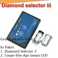 Jual Diamond Selector III + Loupe 60x Zoom with LED - PAKET Lengkap Hemat 3 Murah