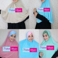 Jilbab/Hijab Instan Kombinasi Warna,Bergo Alka by Ginay 2 IN 1