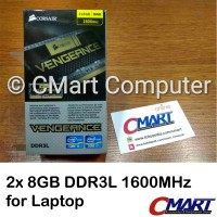 Jual Corsair Vengeance 16GB DDR3L 1600 MHz Memory SODIMM CMSX16GX3M2B1600C9 Murah