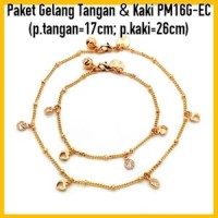 Jual PM16G-EC Paket Gelang Tangan&Kaki Perhiasan Lapis Emas Gold Murah
