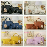 Jual Tas Wanita Branded Import Murah 4 in 1 / Tas Branded 4in1 Berkualitas Murah