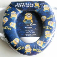 Jual Toilet Training Anak - Soft Baby Potty Seat Handle Minion K029 Murah