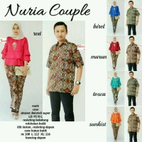 SERAGAM KELUARGA NURIA COUPLE BATIK SARIMBIT MODERN
