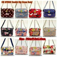 Tas CK, Mini Selempang, CK 2755#Double Zip Cross Body
