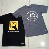 Jual Kaos Baju Custom Desain Bebas Tulisan 1/2 warna Uk A3 Murah