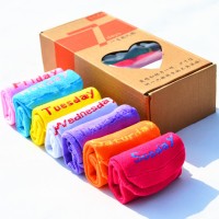 Jual kaos kaki hari senin minggu socks jepang tebal knit rajut anak dewasa Murah