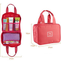 Tas 2 kantong tempat sabun shower bag cuci muka baju bedak