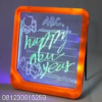 Jual LED Writing Board / Papan Tulis LED (Only Battery) #JJK82 Murah