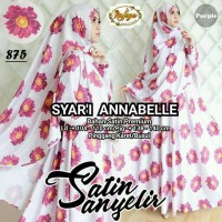 syari anabelle ori / gamis syari satin anyelir /4warna