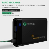Jual POWERBANK QUICK CHARGING USB 3.0 UNEED 12000 MAH FAST CHARGE IPHONE 7 Murah