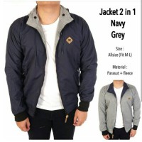 Jaket DC 2in1 Bolak Balik / Jaket DC Bolak balik /Jaket DC Pria