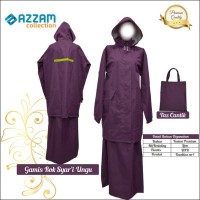 Jual jas hujan gamis rok syar'i Bahan taslan premium Murah