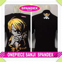 kaos onepiece sanji one piece anime manga komik spandex hitam distro