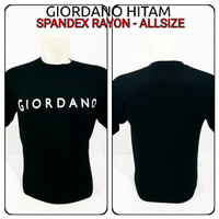 kaos spandex hitam giordano baju distro tshirt
