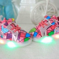 Jual LED shoes - fashion colorfull LED pink/hitam/putih Murah