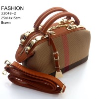 Tas Fashion Doctor Canvas Burberry COKLAT MUDA Semi Premium 33049-2