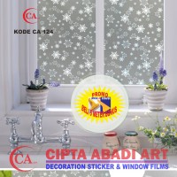 Jual STIKER KACA FILM FILM MOTIF BUNGA SALJU JENDELA/PINTU RUMAH,KANTOR AP Murah