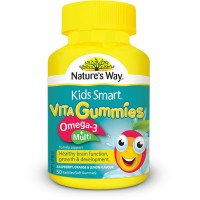Jual Natures Way Kids Smart Vita Gummies Omega 3 + Multi - 50 pastilles Murah