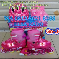 Jual mainan anak sepatu roda full flash full set lamou disko Murah