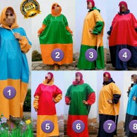 Jual Mantel gamis ANAK / jas hujan muslimah anak usia siswa TK/SD Murah