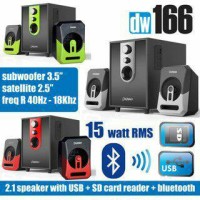 Jual speaker 2.1 Dazumba dw 166 bluetooth Murah
