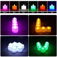Jual Lilin Elektrik 7 Warna /Colorful LED CANDLE LAMPU/MINI Murah