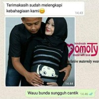 Dress Hamil Lucu Baby Peaking1 hitam